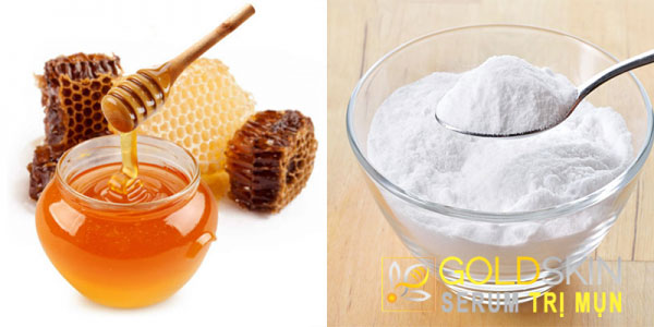 Baking soda có thể kết hợp cùng mật ong để làm mặt nạ trị mụn